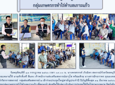 ร่วมประชุมใหญ่สามัญประจำปี กลุ่มเกษตรกรทำไร่ตำบลเกาะแก้ว พารามิเตอร์รูปภาพ 6